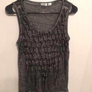 Fringe front tank top.